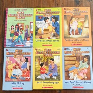 Scholastic Baby-Sitters Club Colorful Book Collection #3,7,9,14,16,17